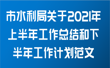 市水利局关于2021年上半年工作总结和下半年工作计划范文